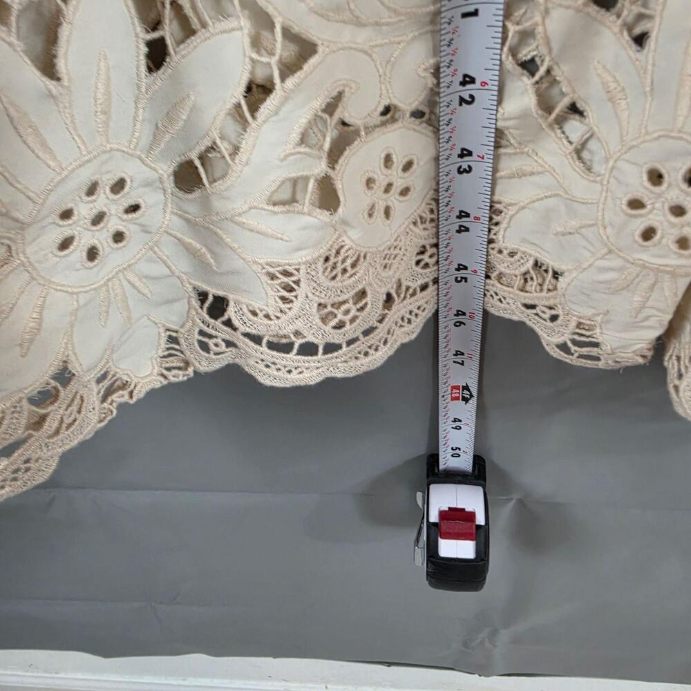 Rhode Dress Small Mira in Ivory Etoile Eyelet Lace Midi Boho Cottagecore Boho - Picture 14 of 14